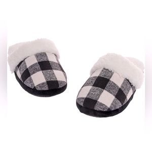 Fuzzy Buffalo Plaid Slippers